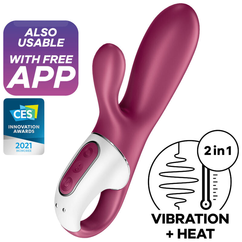 Vibromasseur Rabbit Connecté Chauffant Satisfyer Hot Bunny