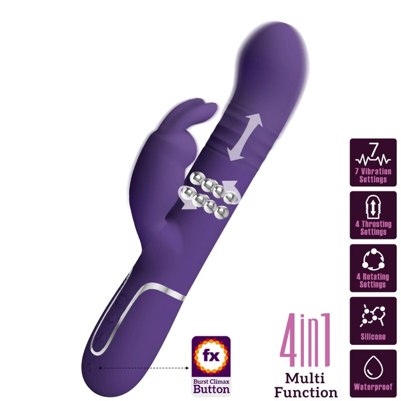 Pretty Love Coale – Vibromasseur Rabbit 4-en-1